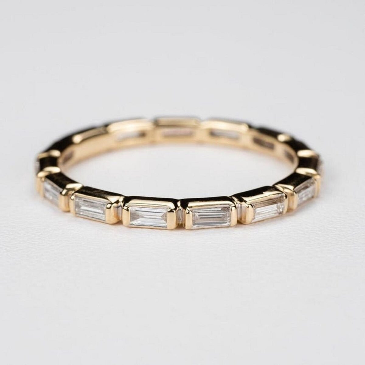 Tapered Baguette Diamond Band