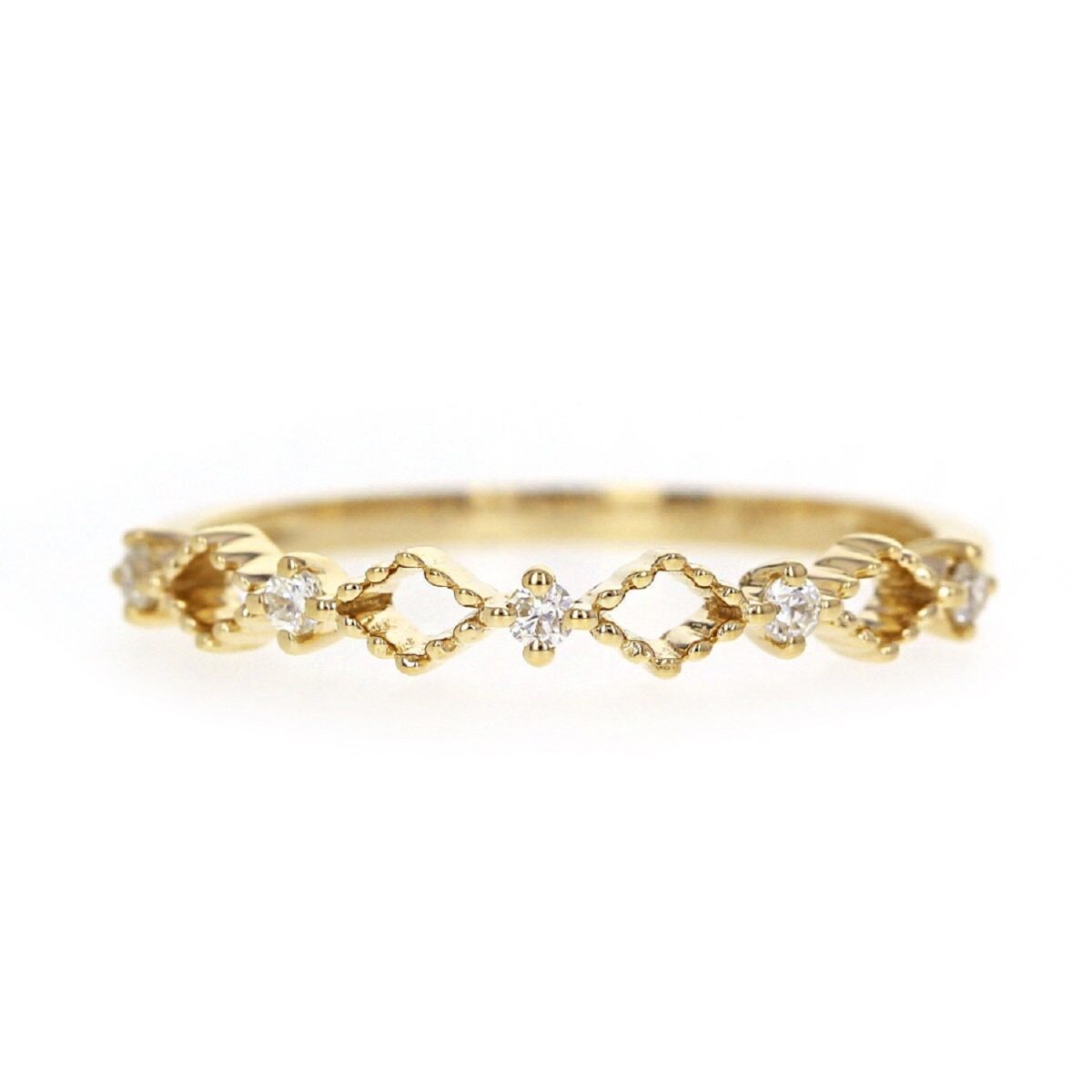Stackable Wedding Band In Yellow Gold