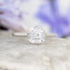 Asscher cut Lab Grown Diamond Ring