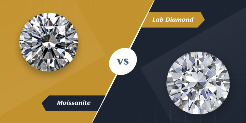 moissanite-vs-lab -diamond