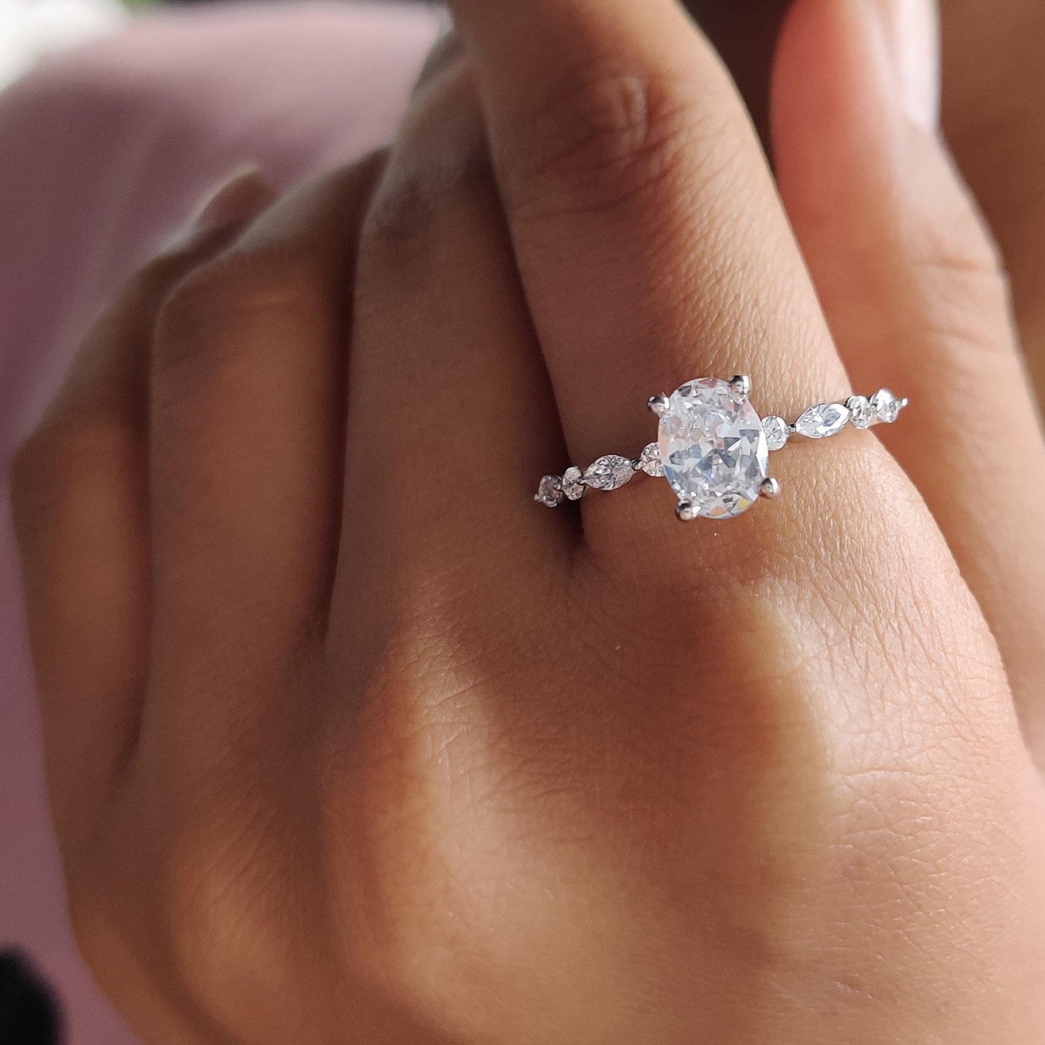 Oval Cut Diamond Engagement Rings - Flawless Fine Jewellery - London
