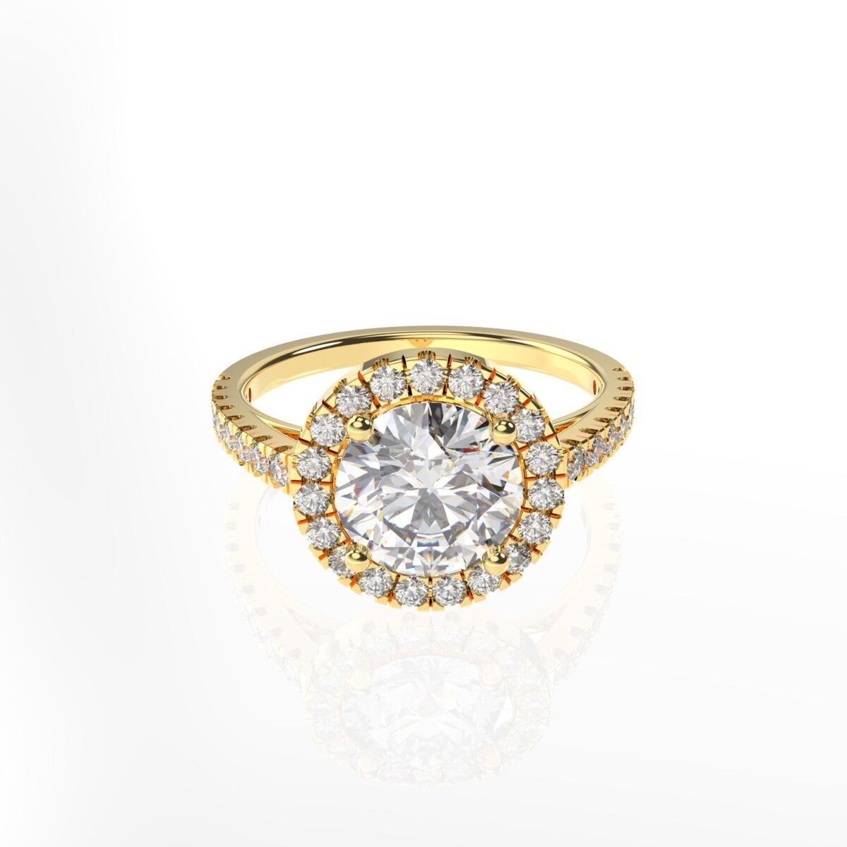 Vintage Lab Diamond Ring