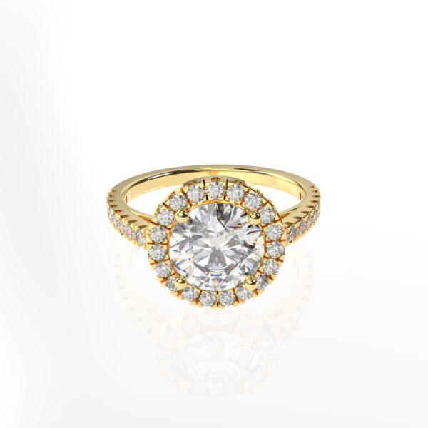 Vintage Lab Diamond Ring